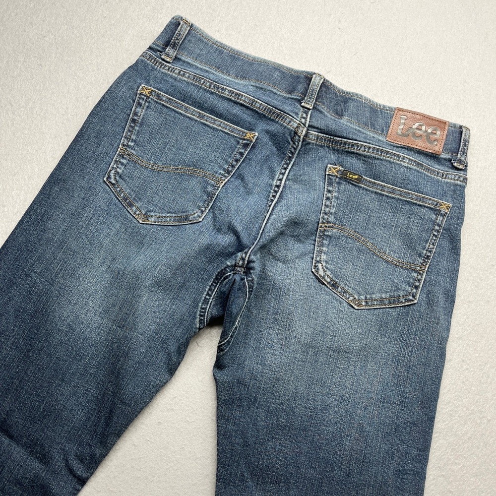 Lee Extreme Motion Slim Fit Straight Leg Jeans Blue Denim 32x32 Streetwear